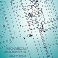 Plano. Ilustración de ingeniería vectorial. sistemas de diseño asistido por computadora vector