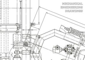 Cover. Vector engineering drawings. Mechanical instrument making. Technical abstract backgrounds. Technical illustration