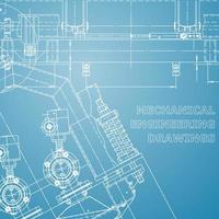 Plano. Ilustración de ingeniería vectorial. sistemas de diseño asistido por computadora vector