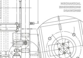 Cover. Vector engineering drawings. Mechanical instrument making. Technical abstract backgrounds. Technical illustration