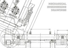 Cover. Vector engineering drawings. Mechanical instrument making. Technical abstract backgrounds. Technical illustration