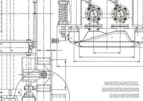 cubrir. dibujos de ingeniería de vectores. fabricación de instrumentos mecánicos. antecedentes técnicos abstractos. ilustracion tecnica vector