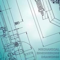 Blueprint, Sketch. Vector engineering illustration. Cover, flyer, banner, background