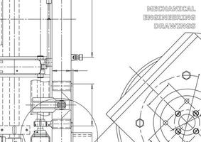 Cover. Vector engineering drawings. Mechanical instrument making. Technical abstract backgrounds. Technical illustration