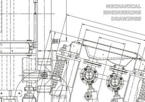 Cover. Vector engineering drawings. Mechanical instrument making. Technical abstract backgrounds. Technical illustration