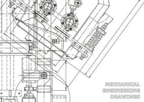 Cover. Vector engineering drawings. Mechanical instrument making. Technical abstract backgrounds. Technical illustration