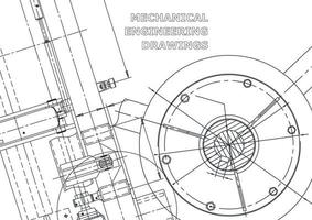 cubrir. dibujos de ingeniería de vectores. fabricación de instrumentos mecánicos. antecedentes técnicos abstractos. ilustracion tecnica vector