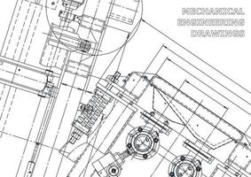 Cover. Vector engineering drawings. Mechanical instrument making. Technical abstract backgrounds. Technical illustration