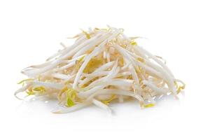 Bean Sprouts on White Background photo