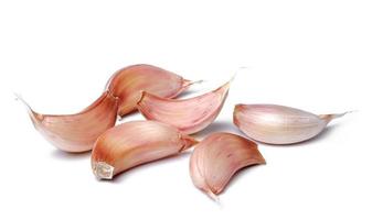 Garlic isolated on white background photo