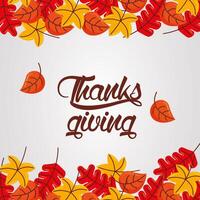 Happy thanksgiving day vector design