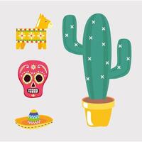 Isolated mexican icon set vector design