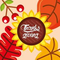 Happy thanksgiving day vector design