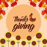 Happy thanksgiving day vector design