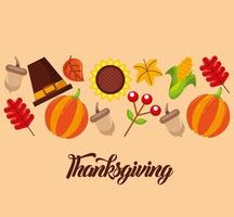 Happy thanksgiving day vector design