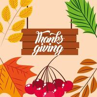 Happy thanksgiving day vector design