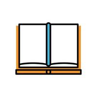 text book fill style icon vector