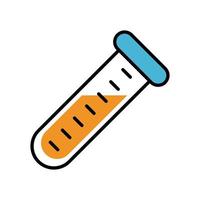 tube test laboratory isolated icon vector