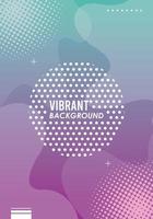 vibrant colors and dinamic background with circular print vector