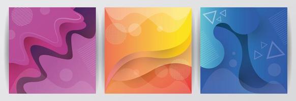 bundle of waves colors abstract background vector