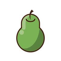 fresh pear fruit nature icon vector