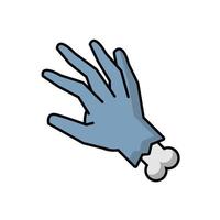 zombie hand coming out of the ground vector