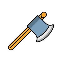 ax weapon halloween accessory icon vector