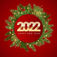 Christmas Holiday Party Background. Happy New Year and Merry Christmas Poster Template. Vector Illustration