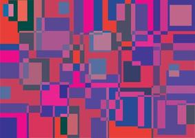 abstract geometric background of multicolored squares in red and blue tones vector