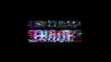 Critical Error colorful text word flicker light animation l