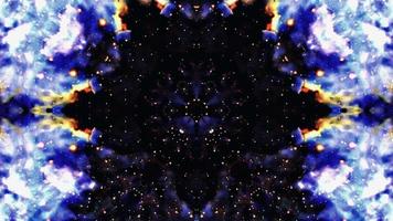 energia energia estrelas grunge partículas nuvem clarão luz caleidoscópio hipnótico video