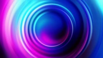 hipnótico de círculos azuis rosa redemoinho animação rotate.ring video