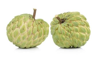 custard apple on white background photo