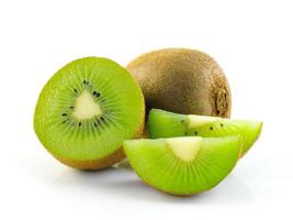 Juicy kiwi fruit isolated on white background photo