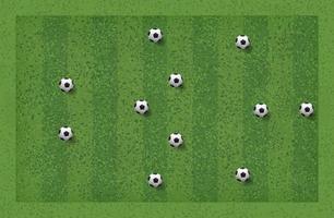 3-5-2 Soccer game tactic. Layout position for coach. Vector. vector