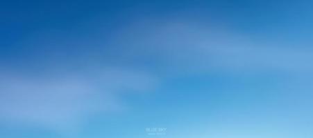 Blue sky background with white clouds. Abstract sky for natural background. Vector illustration.