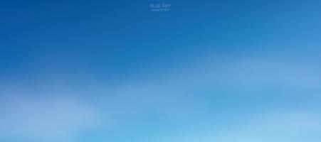 Blue sky background with white clouds. Abstract sky for natural background. Vector illustration.