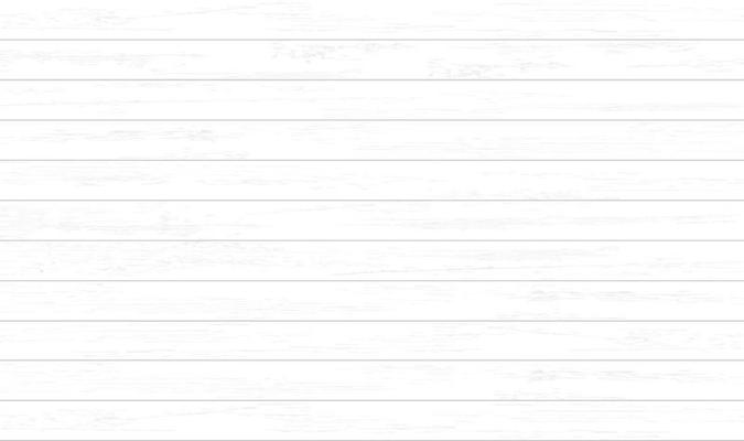 White wood pattern and texture for background. Vector.