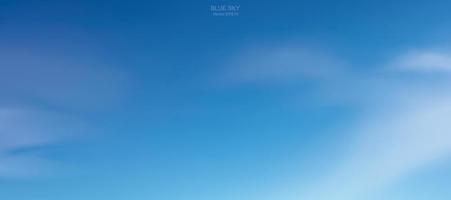 Blue sky background with white clouds. Abstract sky for natural background. Vector illustration.