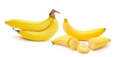 plátano aislado sobre fondo blanco foto