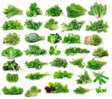 Vegetables collection isolated on white background photo