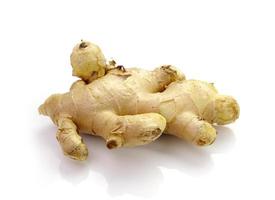 Root ginger isolated on a white studio background. photo