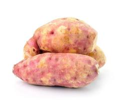 sweet potato on the white background photo