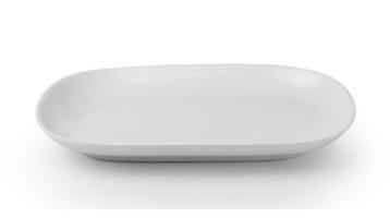 plato blanco aislado sobre fondo blanco