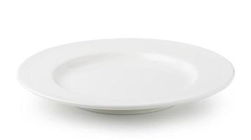 white  plate isolated on white background
