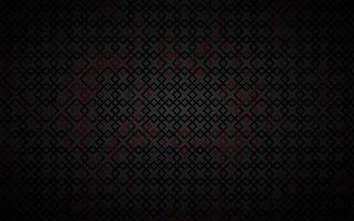 Fondo abstracto negro compuesto por cuadrados negros y rojos. diseño oscuro de tecnología moderna. ilustración vectorial geométrica. textura de malla de metal vector
