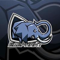 Elephant mascot logo vector