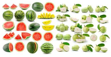 watermelon Guava on white background photo