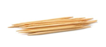 toothpick isolated on white background photo