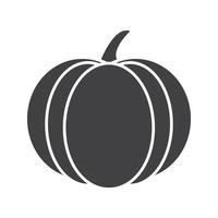 icono de glifo de calabaza. símbolo de silueta. espacio negativo. vector ilustración aislada